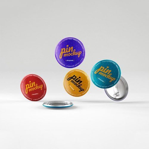 Chapas personalizadas con alfiler