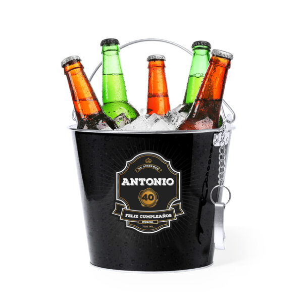 Cubo de cerveza personalizado para tus ocasiones especiales, pídelo ahora